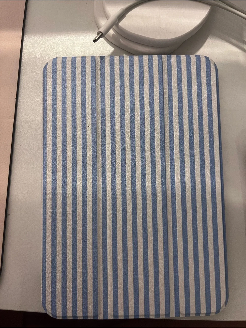Blue striped iPad mini 6th/7th gen case